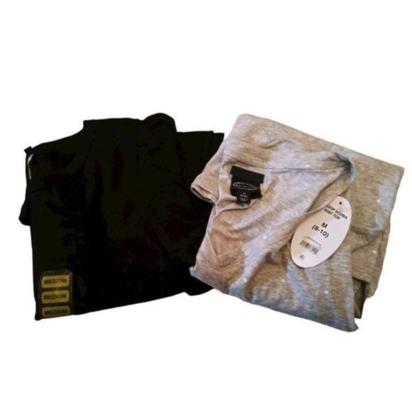 Philosophy Tops - Women's Bundle T-Shirts Philosophy Black Flutter Sleeve & Scoop Grey M 8-10 NWT